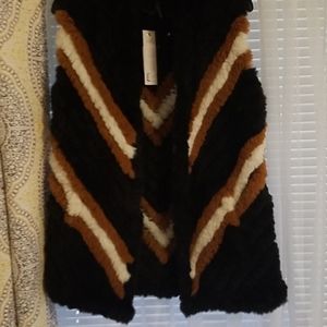 Faux fur vest